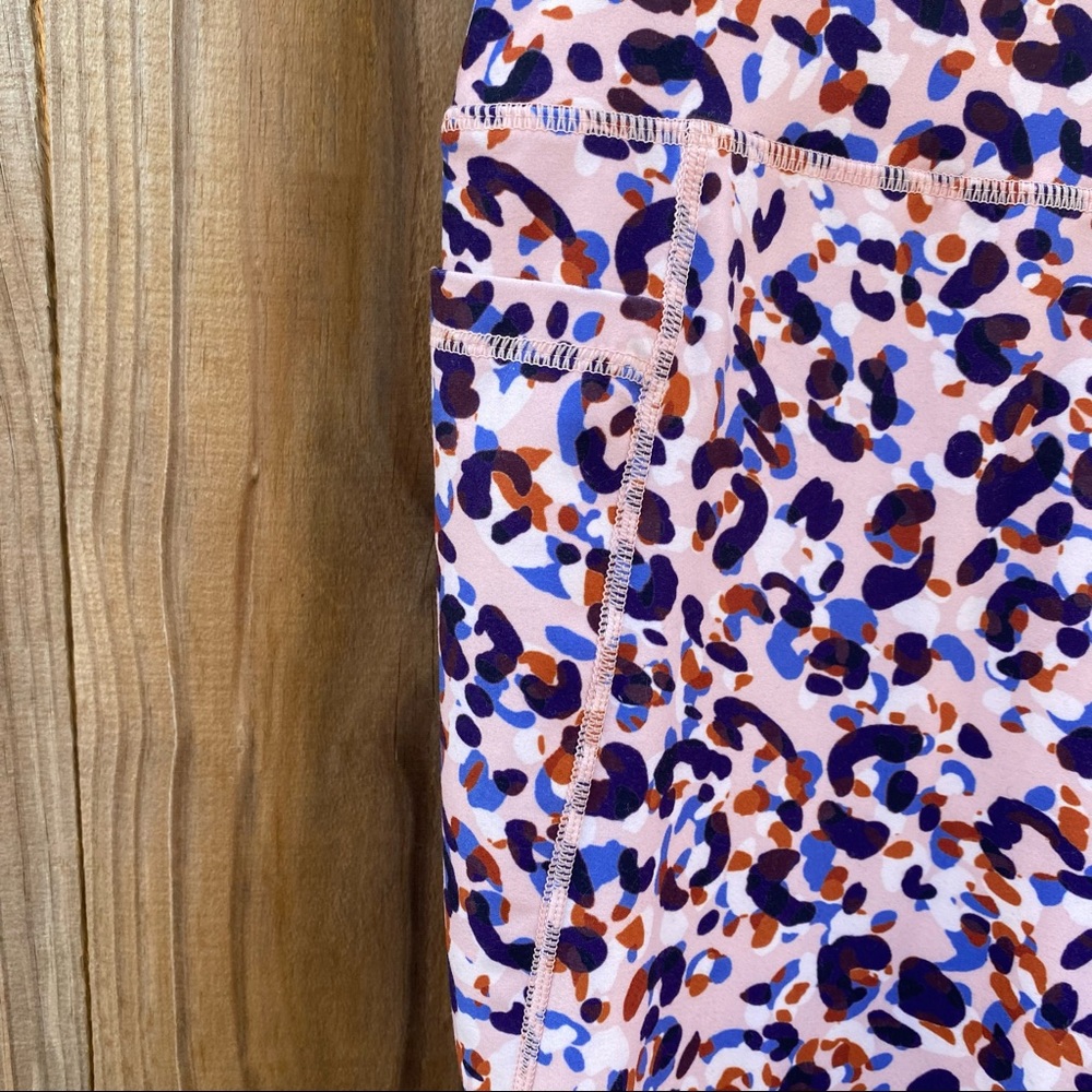 Sage Collective Leopard Print Colorful Workout Le… - image 3